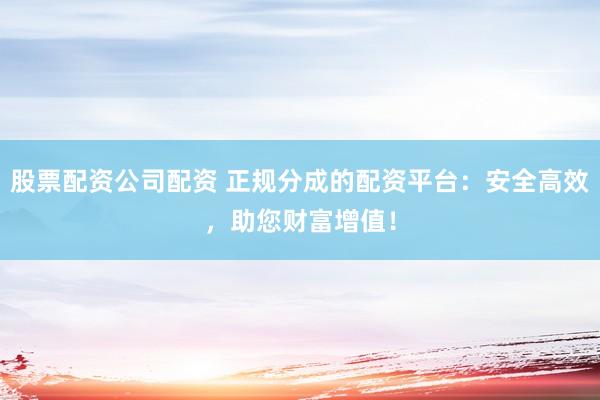 股票配资公司配资 正规分成的配资平台:安全高效,助您财富增值!