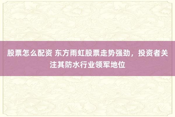 股票怎么配资 东方雨虹股票走势强劲，投资者关注其防水行业领军地位