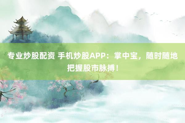 专业炒股配资 手机炒股APP：掌中宝，随时随地把握股市脉搏！