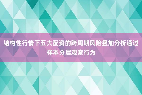 结构性行情下五大配资的跨周期风险叠加分析通过样本分层观察行为
