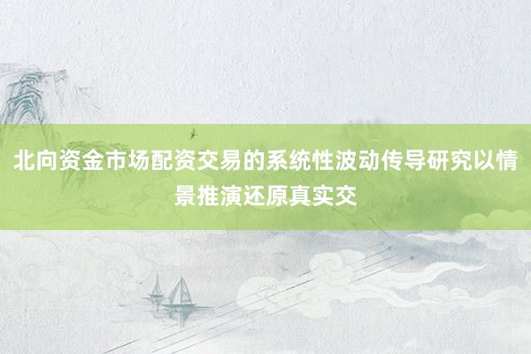 北向资金市场配资交易的系统性波动传导研究以情景推演还原真实交